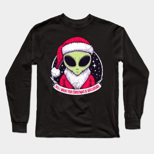 All I Want For Christmas Is Disclosure UAP HNI Long Sleeve T-Shirt